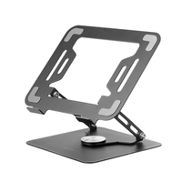 Miniatura 1 de SOPORTE DE PORTATIL MARS GAMING MARSN HASTA 17" GIRATORIO PLEGABLE DE ACERO NEGRO