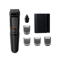 Miniatura 1 de RECORTADORA DE BARBA PHILIPS MG3710/15 6 EN 1 4 PEINES GUIA BATERIA 60min COLOR NEGRO