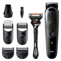 Miniatura 1 de CORTAPELO BRAUN MGK5345 4 CABEZALES REGULABLE RECARGABLE PARA CABELLO Y BARBA + GILLETTE