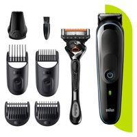 Miniatura 3 de CORTAPELO BRAUN MGK5345 4 CABEZALES REGULABLE RECARGABLE PARA CABELLO Y BARBA + GILLETTE