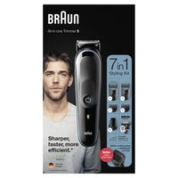 Miniatura 5 de CORTAPELO BRAUN MGK5345 4 CABEZALES REGULABLE RECARGABLE PARA CABELLO Y BARBA + GILLETTE