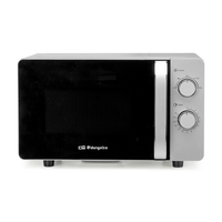 Miniatura 1 de HORNO MICROONDAS SIN GRILL ORBEGOZO MI2062CE 20 LITROS INOX
