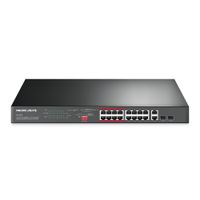 Miniatura 2 de SWITCH NO GESTIONABLE MERCUSYS MS118CP 18P 16xRJ45 100Mbps PoE+ 2x1Gbps 2xSFP 1Gbps ENRACKABLE