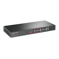 Miniatura 3 de SWITCH NO GESTIONABLE MERCUSYS MS118CP 18P 16xRJ45 100Mbps PoE+ 2x1Gbps 2xSFP 1Gbps ENRACKABLE