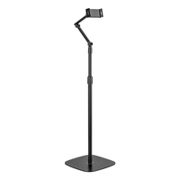 Miniatura 1 de SOPORTE AISENS SUELO UNIVERSAL AJUSTABLE (3 PIVOTES) TABLET NEGRO