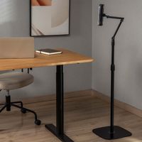 Miniatura 5 de SOPORTE AISENS SUELO UNIVERSAL AJUSTABLE (3 PIVOTES) TABLET NEGRO