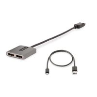 Miniatura 10 de Hub Multiplicador MST de 2 Puertos DisplayPort - Divisor DP