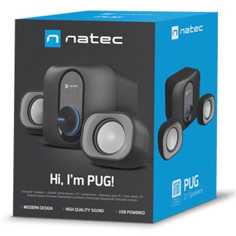 ALTAVOCES 2.1 NATEC PUG 11W RMS NEGRO - Imagen 3 de 8 ALTAVOCES 2.1 NATEC PUG 11W RMS NEGRO - Imagen 3 de 8