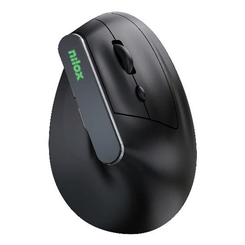 Nilox Ratón Wir Vertical Rec. Silen 1600 DPI Negro