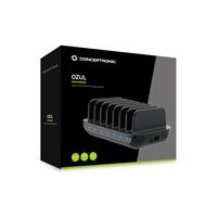 Miniatura 2 de ESTACION DE CARGA USB CONCEPTRONIC 160W OZUL07B 7xUSB-C PD COLOR NEGRO