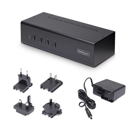 SWITCH KVM DE 4 PUERTOS PARA 2 MONITORES DISPLAYPORT - 4K - Imagen 2 de 7 SWITCH KVM DE 4 PUERTOS PARA 2 MONITORES DISPLAYPORT - 4K - Imagen 2 de 7