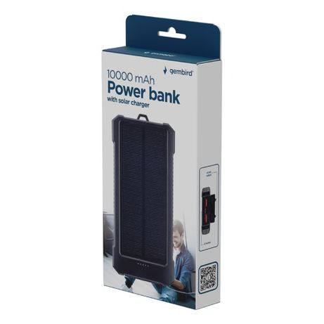 POWERBANK SOLAR GEMBIRD 10000 mAh NEGRO - Imagen 4 de 4 POWERBANK SOLAR GEMBIRD 10000 mAh NEGRO - Imagen 4 de 4