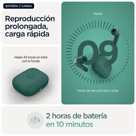 AURICULARES MOTOROLA MOTO BUDS BASS GREEN - Imagen 15 de 17 AURICULARES MOTOROLA MOTO BUDS BASS GREEN - Imagen 15 de 17