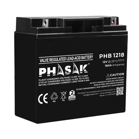 Phasak Bater a 12V 18Ah PHB 1218 - Imagen 3 de 5 Phasak Bater a 12V 18Ah PHB 1218 - Imagen 3 de 5