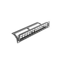 Miniatura 5 de PATCH PANEL LANBERG 12 PUERTOS 1U RACK 19-ORGANIZADOR MODULOS KEYSTONE NEGRO