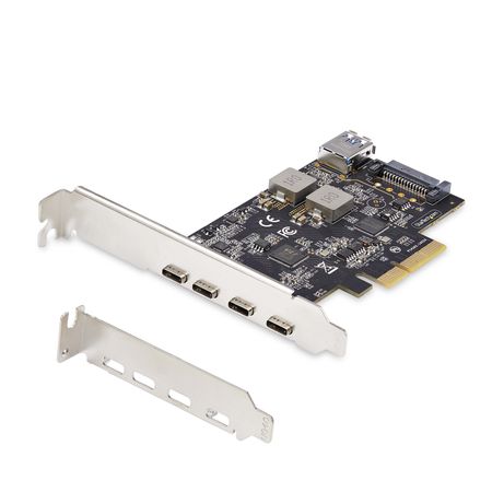 Tarjeta PCIe de 5 Puertos USB de 10Gbps 4x USB-C / 1x USB-A - Imagen 2 de 15 Tarjeta PCIe de 5 Puertos USB de 10Gbps 4x USB-C / 1x USB-A - Imagen 2 de 15