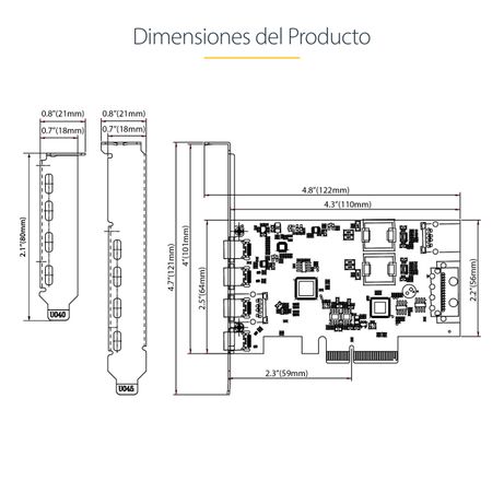 Tarjeta PCIe de 5 Puertos USB de 10Gbps 4x USB-C / 1x USB-A - Imagen 14 de 15 Tarjeta PCIe de 5 Puertos USB de 10Gbps 4x USB-C / 1x USB-A - Imagen 14 de 15