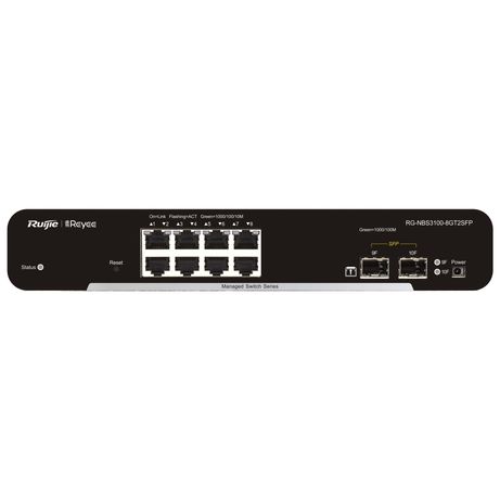 SWITCH RUIJIE REYEE RG-NBS3100-8GT2SFP GIGALAN 8p SFP 2p L2 GESTIONABLE - Imagen 6 de 6 SWITCH RUIJIE REYEE RG-NBS3100-8GT2SFP GIGALAN 8p SFP 2p L2 GESTIONABLE - Imagen 6 de 6