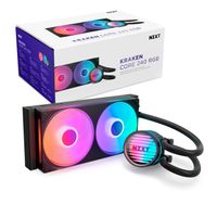 Miniatura 2 de NZXT KRAKEN CORE RGB - 240MM  AIO LIQUID COOLER WITH RGB CAP & RGB CORE FAN (BLACK) RL-KR24C-B1