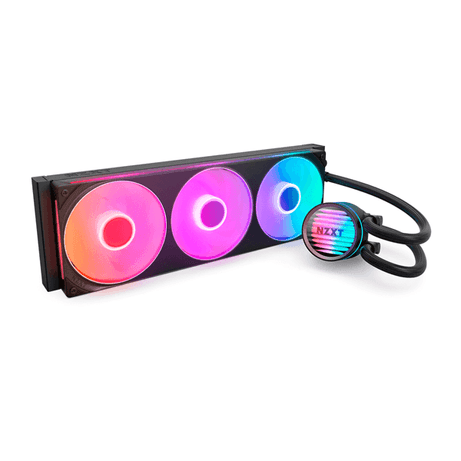 NZXT KRAKEN CORE RGB - 360MM AIO LIQUID COOLER WITH RGB CAP & RGB CORE FAN (Black) RL-KR36C-B1 - Imagen 1 de 3 NZXT KRAKEN CORE RGB - 360MM AIO LIQUID COOLER WITH RGB CAP & RGB CORE FAN (Black) RL-KR36C-B1 - Imagen 1 de 3