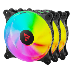 Savio BLAST FAN SET sistema de refrigeraci  n para ordenador Carcasa del ordenador Ventilador 12 cm Negro 3 pieza s
