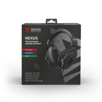 Miniatura 11 de Savio NEXUS Auriculares Al  mbrico Casco Juego Negro