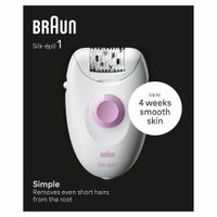 Miniatura 4 de DEPILADORA ELECTRICA BRAUN SILK-EPIL 1 SE1-000 CABLE 20 PINZAS