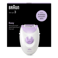 Miniatura 1 de DEPILADORA ELECTRICA BRAUN SILK-EPIL 3 SE3-000 RODILLO MASAJE LUZ SMARTLIGHT