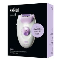 Miniatura 3 de DEPILADORA ELECTRICA BRAUN SILK-EPIL 3 SE3-000 RODILLO MASAJE LUZ SMARTLIGHT