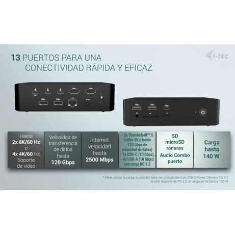THUNDERBOLT 5 QUATTRO DOCK PD 140W - Imagen 13 de 18 THUNDERBOLT 5 QUATTRO DOCK PD 140W - Imagen 13 de 18
