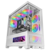 Miniatura 3 de CAJA ATX SEMITORRE MARS GAMING MCLCDX BLANCO CRISTAL TEMPLADO CONTINUO LCD GPU 425mm 3x2.5 o 3x3.5