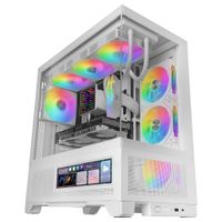 Miniatura 4 de CAJA ATX SEMITORRE MARS GAMING MCLCDX BLANCO CRISTAL TEMPLADO CONTINUO LCD GPU 425mm 3x2.5 o 3x3.5