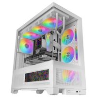Miniatura 6 de CAJA ATX SEMITORRE MARS GAMING MCLCDX BLANCO CRISTAL TEMPLADO CONTINUO LCD GPU 425mm 3x2.5 o 3x3.5