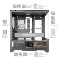 Miniatura 14 de CAJA ATX SEMITORRE MARS GAMING MCLCDX BLANCO CRISTAL TEMPLADO CONTINUO LCD GPU 425mm 3x2.5 o 3x3.5