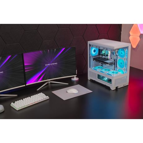 CAJA ATX SEMITORRE MARS GAMING MCLCDX BLANCO CRISTAL TEMPLADO CONTINUO LCD GPU 425mm 3x2.5 o 3x3.5 - Imagen 18 de 19 CAJA ATX SEMITORRE MARS GAMING MCLCDX BLANCO CRISTAL TEMPLADO CONTINUO LCD GPU 425mm 3x2.5 o 3x3.5 - Imagen 18 de 19