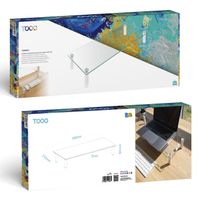 Miniatura 2 de Tooq TQMR061 Soporte elevador monitores vidrio