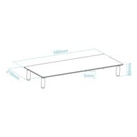 Miniatura 3 de Tooq TQMR061 Soporte elevador monitores vidrio
