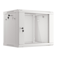 Miniatura 1 de ARMARIO LANBERG MURAL 9U 600X450 RACK 19 FLAT PACK V2 PUERTA CRISTAL GRIS