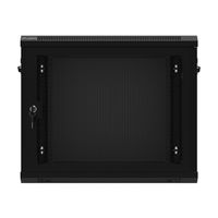 Miniatura 8 de ARMARIO LANBERG 9U 600X450 CON PUERTA PERFORADA RACK 19 H-60 KG NEGRO FLAT PACK
