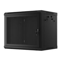 Miniatura 9 de ARMARIO LANBERG 9U 600X450 CON PUERTA PERFORADA RACK 19 H-60 KG NEGRO FLAT PACK