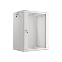 Miniatura 1 de ARMARIO LANBERG MURAL RACK 19" 15U 600X450 FLAT PACK V2 PUERTA CRISTAL GRIS