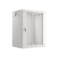 Miniatura 2 de ARMARIO LANBERG MURAL RACK 19" 15U 600X450 FLAT PACK V2 PUERTA CRISTAL GRIS