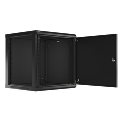 ARMARIO LANBERG MURAL RACK 19" 12U/600X600 FLAT PACK AUTOENSA NEGRO PTA METALICA
