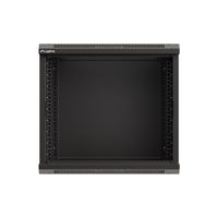 Miniatura 10 de ARMARIO LANBERG MURAL RACK 19" 9U 540X350 FLAT PACK NEGRO PUERTA CRISTAL