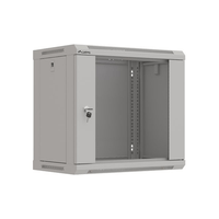 Miniatura 1 de ARMARIO LANBERG MURAL RACK 19" 9U 540X350 FLAT PACK GRIS PUERTA CRISTAL