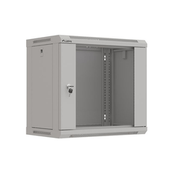 ARMARIO LANBERG MURAL RACK 19" 9U 540X350 FLAT PACK GRIS PUERTA CRISTAL