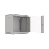 Miniatura 7 de ARMARIO LANBERG MURAL RACK 19" 9U 540X350 FLAT PACK GRIS PUERTA CRISTAL