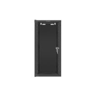Miniatura 4 de ARMARIO LANBERG MURAL RACK 10" 12U/280X310 FLAT PACK NEGRO PUERTA CRISTAL