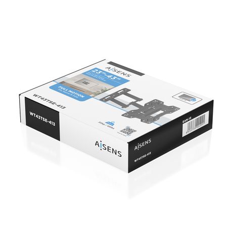 AISENS - SOPORTE ECO GIRATORIO, INCLINABLE PARA MONITOR/TV 30KG (3 PIVOTES) DE 23-43, NEGRO - Imagen 7 de 8 AISENS - SOPORTE ECO GIRATORIO, INCLINABLE PARA MONITOR/TV 30KG (3 PIVOTES) DE 23-43, NEGRO - Imagen 7 de 8