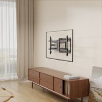 Miniatura 5 de AISENS Soporte Pro Giratorio  Inclinable y Nivelable para Monitor TV 50kg de 43  80   Negro